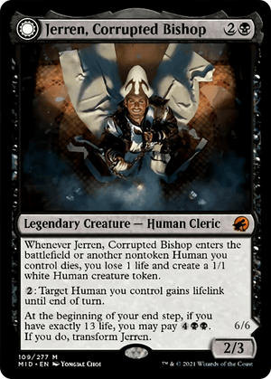 Jerren, Corrupted Bishop // Ormendahl, the Corrupter