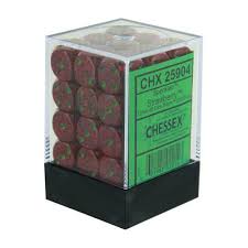 Speckled D6 Set of 36 : Strawberry