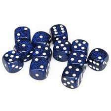 Stealth: Speckled D6 Set of 12