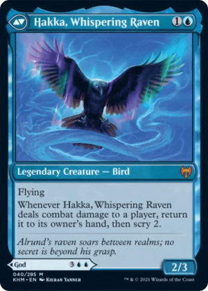 Alrund, God of the Cosmos // Hakka, Whispering Raven