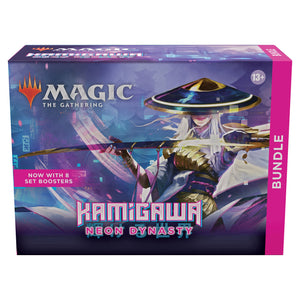 Magic: The Gathering Kamigawa: Neon Dynasty Bundle | 8 Set Boosters + Accessories