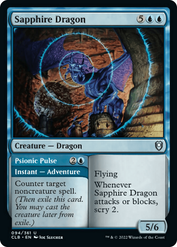 Sapphire Dragon // Psionic Pulse