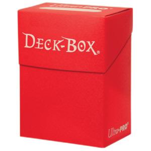 Solid Red Deck Box