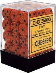 Speckled D6 Set of 36 : Fire