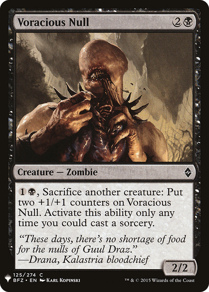 Voracious Null