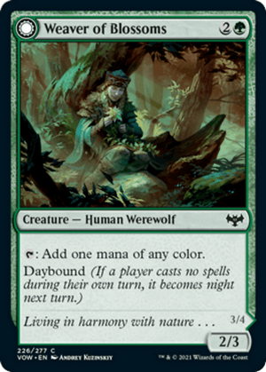 Weaver of Blossoms // Blossom-Clad Werewolf